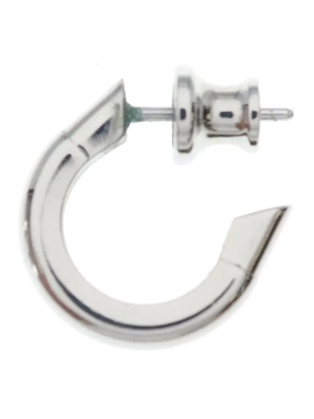 Hermes Sabot Single Earrings Silver